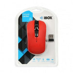 Schnurlose Mouse Ibox LORIINI Schwarz/Rot