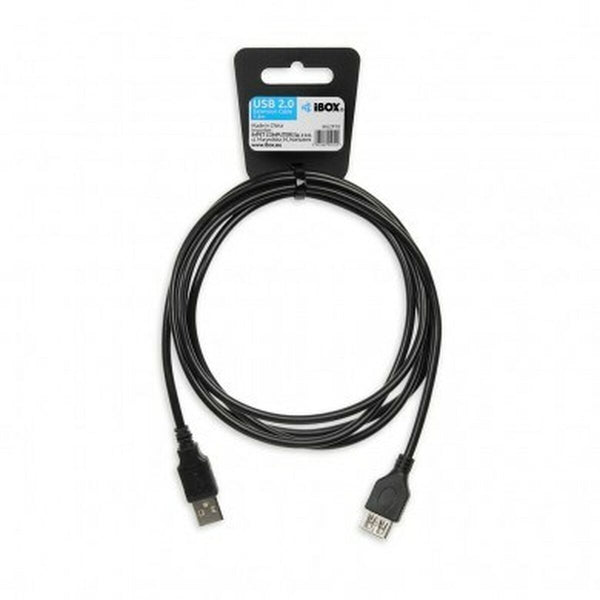 USB-Kabel Ibox IKU2P18 Schwarz 1,8 m