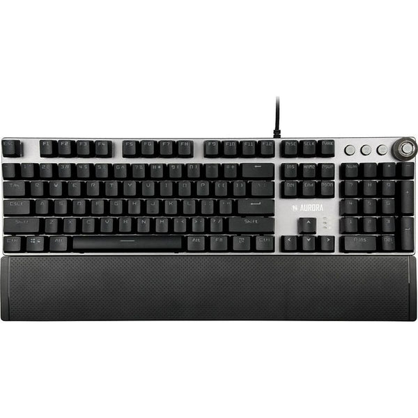 Tastatur Ibox AURORA K-3 Schwarz/Silberfarben Silberfarben QWERTY