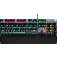 Tastatur Ibox AURORA K-3 Schwarz/Silberfarben Silberfarben QWERTY