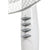 Freistehender Ventilator Activejet WSR-40B Weiß Grau Silberfarben 50 W