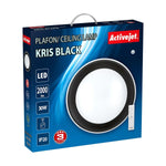 Deckenlampe Activejet AJE-KRIS Weiß Schwarz Warmes Weiß 80 30 W (6500 K)