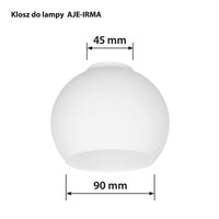 Lampenschirm Activejet Irma Weiß Glas 13 x 10 x 9,5 cm