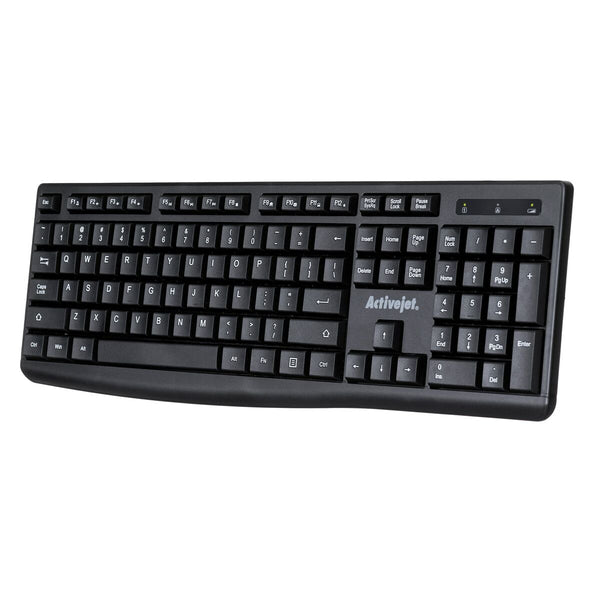 Tastatur Activejet K-3803SW Schwarz QWERTY