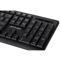 Tastatur Activejet K-3803SW Schwarz QWERTY