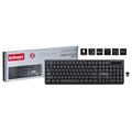 Tastatur Activejet K-3911W Schwarz QWERTY