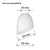 Lampenschirm Activejet Nikita Weiß Glas 26 x 12 x 12,5 cm