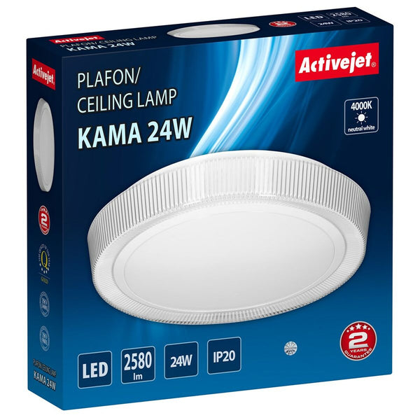 Deckenlampe Activejet AJE-KAMA 24W Weiß 80 24 W (4000 K)