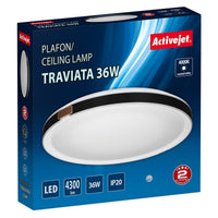 Deckenlampe Activejet AJE-TRAVIATA 36W Weiß Schwarz 80 36 W (4000 K)