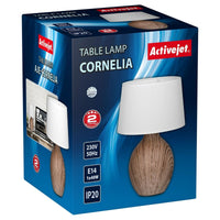 Tischlampe Activejet AJE-CORNELIA Schwarz Holz
