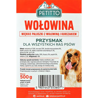 Hundesnack Petitto Rind und Kalbfleisch 500 g