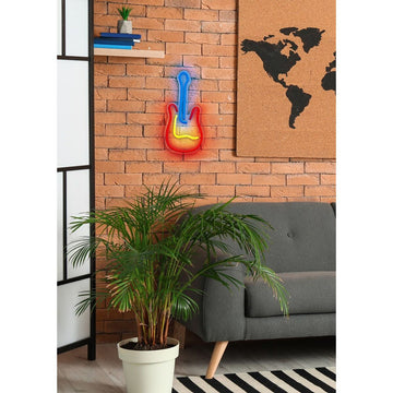 Leuchtende Dekoration Actis ACS-NEON GITARA Bunt 80