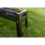 Holzkohlegrill mit Rädern Blaupunkt GC101 Schwarz Stahl