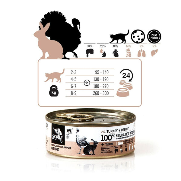 Katzenfutter 3COTY Truthahn 80 g
