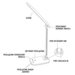 Tischlampe Montis MT042 Weiß Schwarz Aluminium ABS 16 Stücke