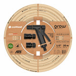 Schlauch-Set mit Zubehör Cellfast Grow 20 m Polyester PVC Polyäthylen Polypropylen Ø 12 mm Beige (20 m)