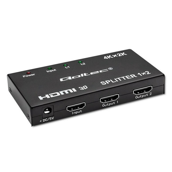 HDMI-Switch Qoltec 51796 Schwarz