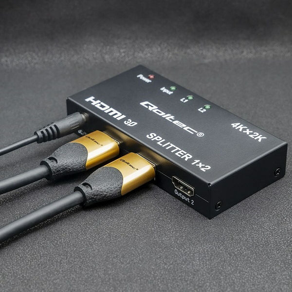 HDMI-Switch Qoltec 51796 Schwarz