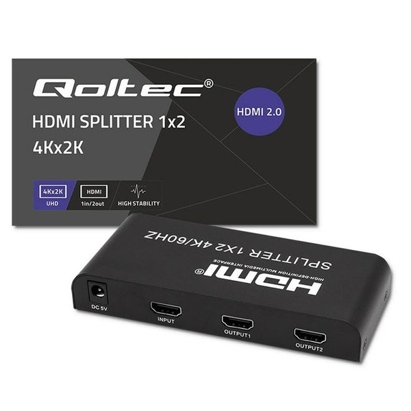 HDMI-Switch Qoltec 51797 Schwarz