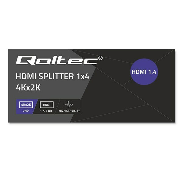 HDMI-Switch Qoltec 51798 Schwarz