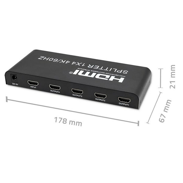 HDMI-Switch Qoltec 51799 Schwarz