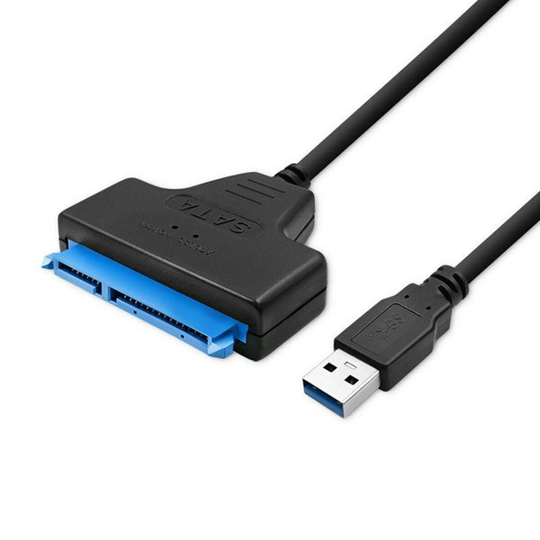 USB-zu-SATA-Adapter für Festplattenlaufwerke Qoltec 51855 Schwarz