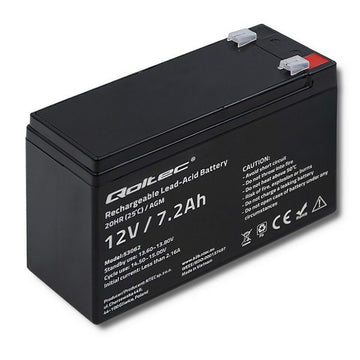 Batterie für Unterbrechungsfreies Stromversorgungssystem USV Qoltec 53062 7200 mAh 12 V