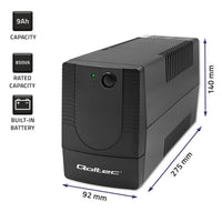 Unterbrechungsfreies Stromversorgungssystem Interaktiv USV Qoltec 53773 480 W