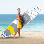 Aufblasbares Paddel-Board mit Zubehör Rebel RBA-4500-WH Weiß