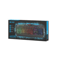 Tastatur Fury NFU-0868 Schwarz Bunt QWERTY Qwerty US