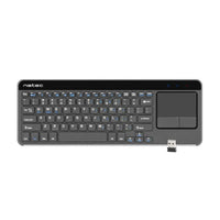 Tastatur Natec NKL-0968 Schwarz Grau Schwarz/Silberfarben Englisch EEUU QWERTY