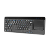 Tastatur Natec NKL-0968 Schwarz Grau Schwarz/Silberfarben Englisch EEUU QWERTY