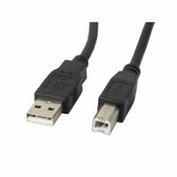 USB 2.0 A zu USB-B-Kabel Lanberg CA-USBA-11CC-0018-BK Schwarz 1,8 m (1 Stück)