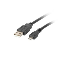 USB-Kabel auf micro-USB Lanberg CA-USBM-10CC-0010-BK Schwarz 1 m (1 Stück)