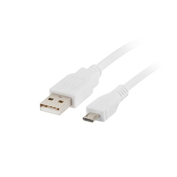 USB-Kabel auf micro-USB Lanberg CA-USBM-10CC-0018-W Weiß 1,8 m (1 Stück)