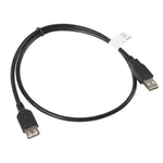 Verlängerungskabel mit USB Lanberg CA-USBE-10CC-0007-BK Schwarz 70 cm Stecker/Steckdose