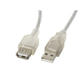 USB 2.0-Kabel Lanberg CA-USBE-12CC-0018-TR Weiß 1,8 m (1 Stück) (1,8 m)