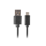 USB A zu USB-C-Kabel Lanberg CA-USBO-31CU-0018-BK Schwarz 1,8 m (1 Stück)