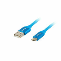 USB-Kabel auf micro-USB Lanberg CA-USBM-20CU-0010-BL Blau 1 m (1 Stück)