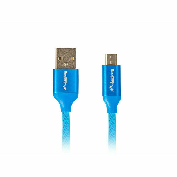 USB-Kabel auf micro-USB Lanberg CA-USBM-20CU-0018-BL Blau 1,8 m (1 Stück) 1,8 m