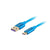 USB A zu USB-C-Kabel Lanberg CA-USBO-21CU-0005-BL Blau 50 cm 0,5 m