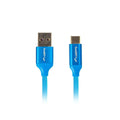 USB A zu USB-C-Kabel Lanberg CA-USBO-22CU-0018-BL Blau 1,8 m Quick Charge 3.0 (1 Stück)