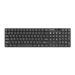 Tastatur mit Maus Natec Stingray Schwarz QWERTY Qwerty US