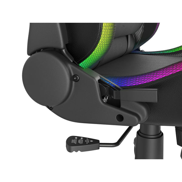 Gaming-Stuhl Natec NFG-1576 Schwarz Bunt RGB