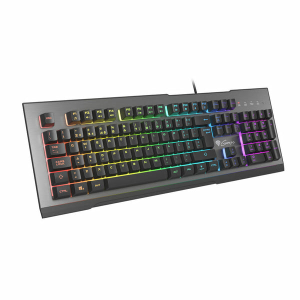 Tastatur Genesis NKG-1622 Schwarz Qwerty Spanisch