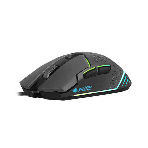 Gaming Maus Fury NFU-1654 RGB 6400 DPI Schwarz 6400 dpi