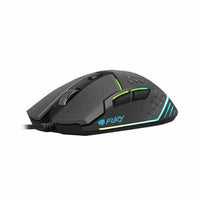 Schnurlose Mouse Natec NFU-1654 RGB 6400 DPI Schwarz RGB