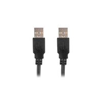 USB-Kabel Lanberg CA-USBA-20CU-0010-BK Schwarz 1 m (1 Stück)