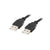 USB-Kabel Lanberg CA-USBA-20CU-0010-BK Schwarz 1 m (1 Stück)