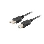 USB A zu USB-B-Kabel Lanberg CA-USBA-15CU-0010-BK Schwarz 1 m